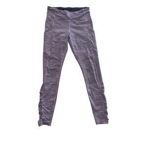 Lululemon Striped workout leggings Size 8 Purple